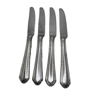 Lenox ARCHWAY Stainless 18/10 Glossy Silverware set of 4 Dinner Knives 9 1/4"